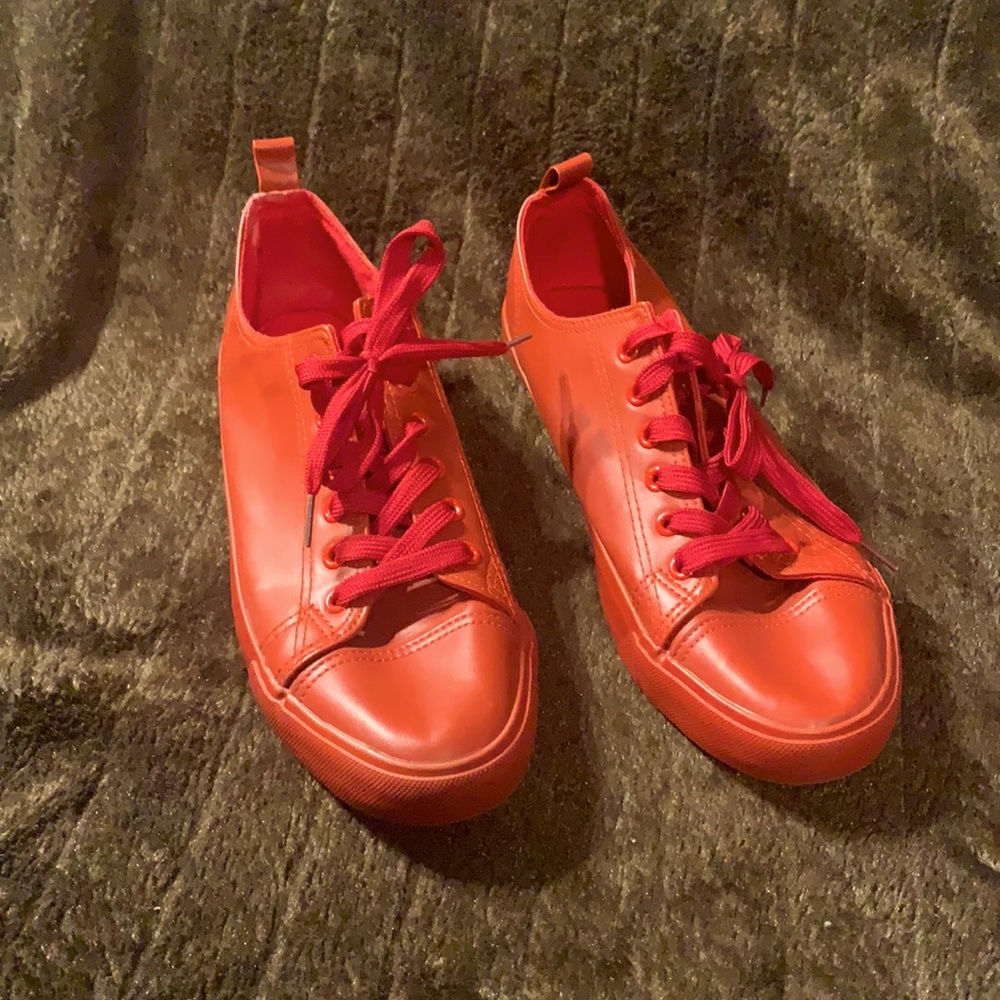 Twisted size 12 red sneakers